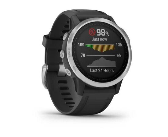 Смарт-часы Garmin Fenix 6S Silver with Black Band (010-02159-01), изображение 3 Смарт-часы Garmin Fenix 6S Silver with Black Band (010-02159-01), изображение 3