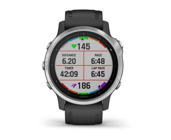 Смарт-часы Garmin Fenix 6S Silver with Black Band (010-02159-01), изображение 6 Смарт-часы Garmin Fenix 6S Silver with Black Band (010-02159-01), изображение 6