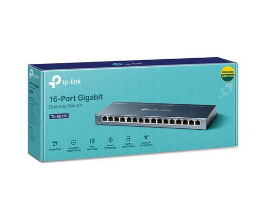 Коммутатор сетевой TP-Link TL-SG116, изображение 4 Коммутатор сетевой TP-Link TL-SG116, изображение 4