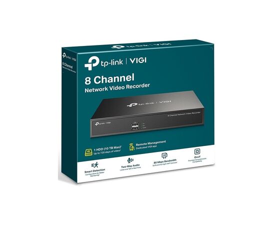 Регистратор для видеонаблюдения TP-Link VIGI NVR1008H (VIGI-NVR1008H), изображение 3 Регистратор для видеонаблюдения TP-Link VIGI NVR1008H (VIGI-NVR1008H), изображение 3