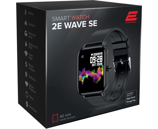 Смарт-часы 2E Wave SE 40 mm Black (2E-CWW10BK), изображение 3 Смарт-часы 2E Wave SE 40 mm Black (2E-CWW10BK), изображение 3