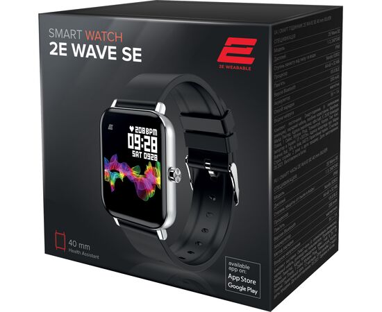 Смарт-часы 2E Wave SE 40 mm Silver (2E-CWW10SL), изображение 2 Смарт-часы 2E Wave SE 40 mm Silver (2E-CWW10SL), изображение 2