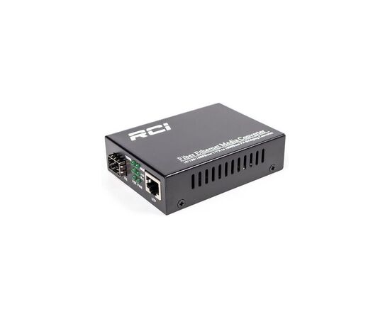 Медиаконвертер RCI 1G, SFP slot, RJ45, standart size metal case (RCI300S-G)