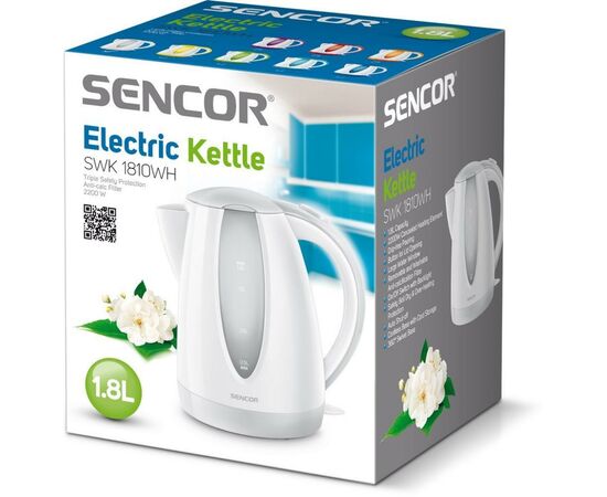 Электрочайник Sencor SWK 1810 WH (SWK1810WH), изображение 2 Электрочайник Sencor SWK 1810 WH (SWK1810WH), изображение 2
