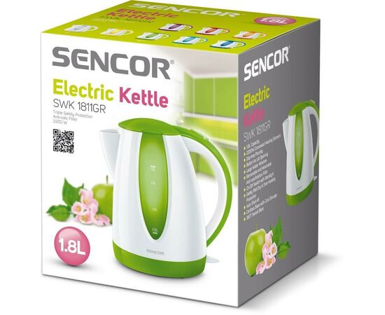 Электрочайник Sencor SWK 1811 GR (SWK1811GR), изображение 2 Электрочайник Sencor SWK 1811 GR (SWK1811GR), изображение 2