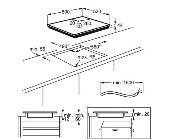 Варочная поверхность Electrolux IPE6450KF, изображение 9 Варочная поверхность Electrolux IPE6450KF, изображение 9