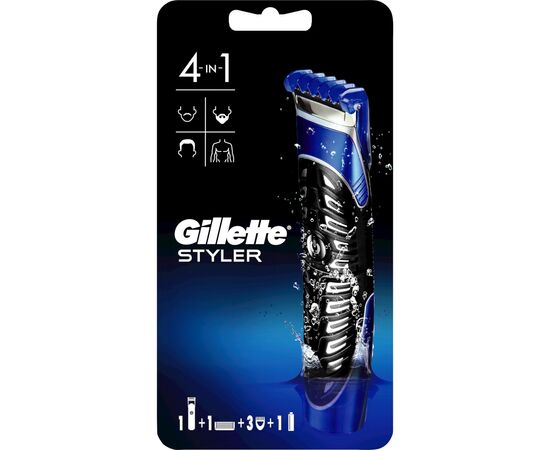 Бритва Gillette Fusion5 ProGlide Styler с 1 картриджем ProGlide Power + 3 насадки для моделирования бороды/усов (7702018273386), изображение 2 Бритва Gillette Fusion5 ProGlide Styler с 1 картриджем ProGlide Power + 3 насадки для моделирования бороды/усов (7702018273386), изображение 2