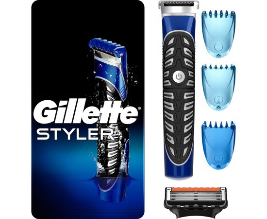 Бритва Gillette Fusion5 ProGlide Styler з 1 картриджем ProGlide Power + 3 насадки для моделювання бороди і вусів (7702018273386)