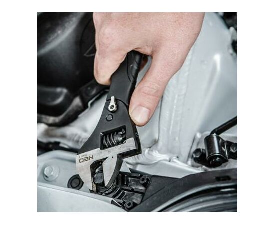 Ключ Neo Tools разводной с трещоточкой 200 мм, 0-30,5мм, храповой механизм (03-017), изображение 2