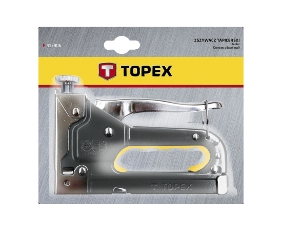 Степлер строительный Topex 6-14 мм, скобы J (41E905), изображение 2 Степлер строительный Topex 6-14 мм, скобы J (41E905), изображение 2
