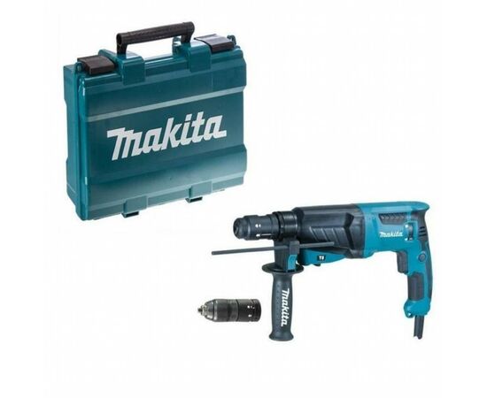 Перфоратор Makita HR2630T, SDS-Plus 26мм со сменным патроном, 800Вт, 2,4Дж (HR2630T), изображение 3 Перфоратор Makita HR2630T, SDS-Plus 26мм со сменным патроном, 800Вт, 2,4Дж (HR2630T), изображение 3