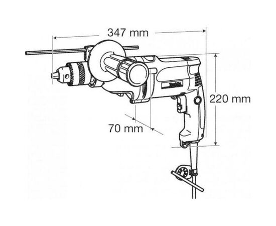 Дрель Makita DP4011, изображение 2 Дрель Makita DP4011, изображение 2