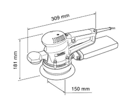 Шліфувальна машина Makita BO 6030, эксцентриковая (BO6030), зображення 2 Шліфувальна машина Makita BO 6030, эксцентриковая (BO6030), зображення 2