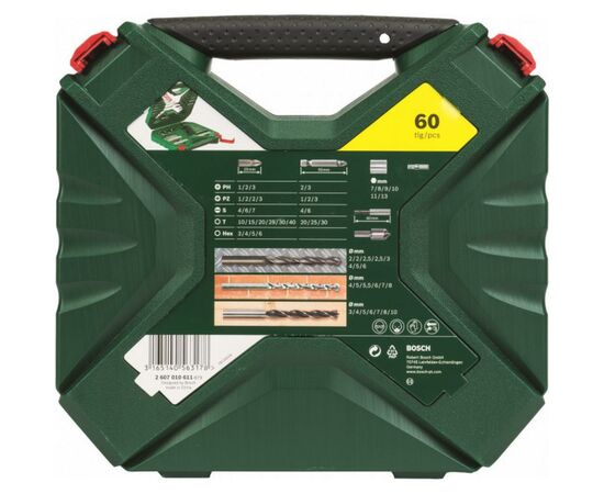Набор сверл и бит Bosch X-LINE-60 (2.607.010.611), изображение 2 Набор сверл и бит Bosch X-LINE-60 (2.607.010.611), изображение 2
