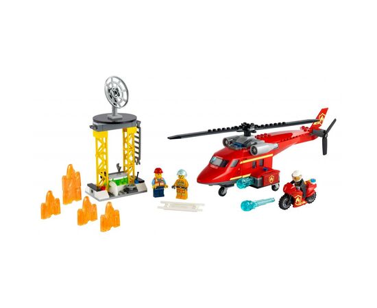 Конструктор LEGO City Fire Пожарный спасательный вертолет 212 деталей (60281), изображение 2 Конструктор LEGO City Fire Пожарный спасательный вертолет 212 деталей (60281), изображение 2