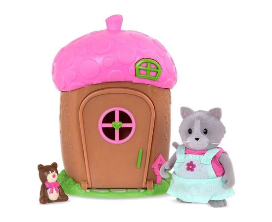 Игровой набор Li'l Woodzeez Домик c сюрпризом розовый крышу (WZ6603Z)