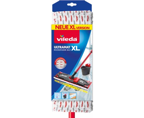 Швабра Vileda UltraMat XL с телескопической рукояткой (4023103212220), изображение 3 Швабра Vileda UltraMat XL с телескопической рукояткой (4023103212220), изображение 3