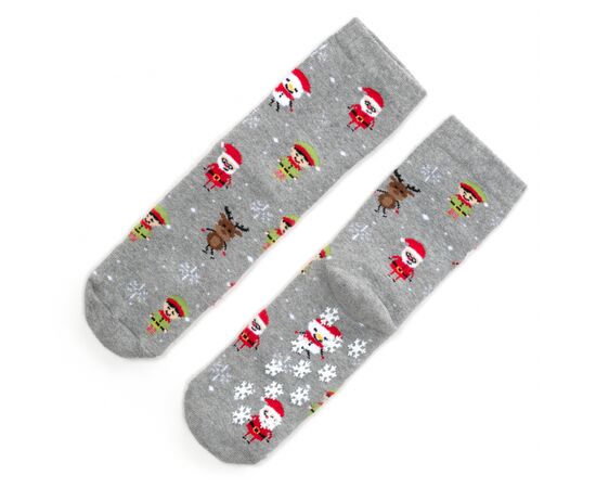 Носки Bross махровые с оленями (23394-4-gray), изображение 2 Носки Bross махровые с оленями (23394-4-gray), изображение 2