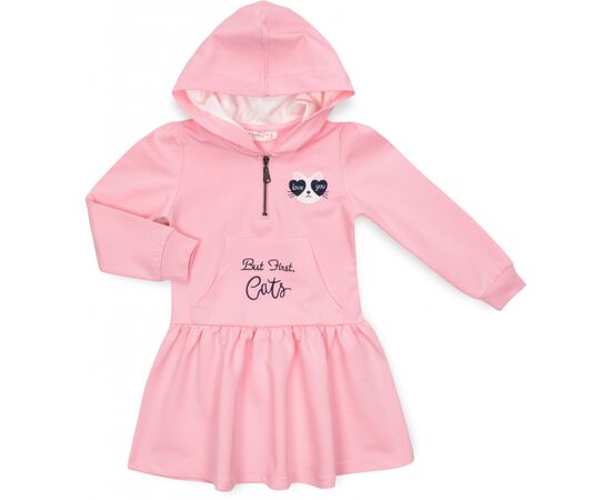 Платье POP FASHION с капюшоном (6728-104G-pink)
