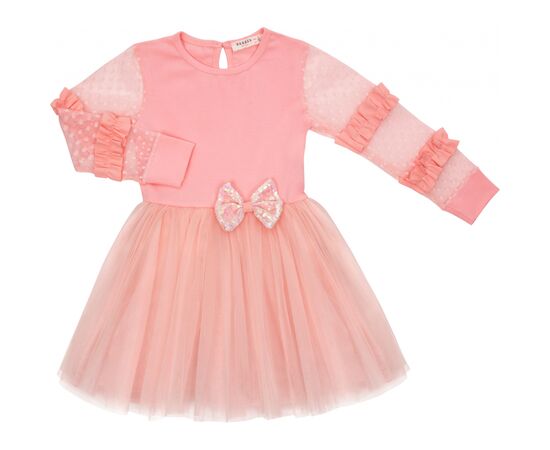 Платье Breeze с фатиновой юбкой (15583-140G-peach)