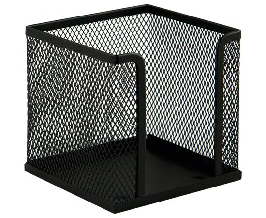 Подставка-куб для писем и бумаг Buromax 10х10х10 см, wire mesh, black (BM.6215-01), изображение 2 Подставка-куб для писем и бумаг Buromax 10х10х10 см, wire mesh, black (BM.6215-01), изображение 2