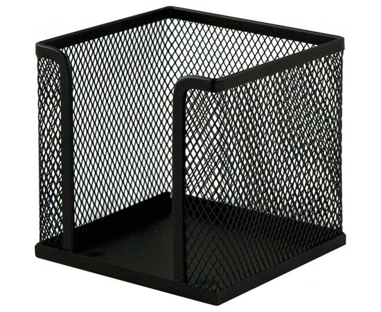 Підставка-куб для листів і паперів Buromax 10х10х10 см, wire mesh, black (BM.6215-01)