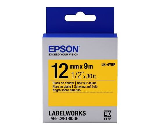 Стрічка для принтера етикеток Epson LK4YBP (C53S654008)