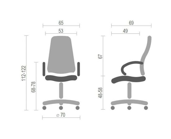 Офисное кресло Аклас Глория CH ANF Бежевое (9558), изображение 6 Офисное кресло Аклас Глория CH ANF Бежевое (9558), изображение 6