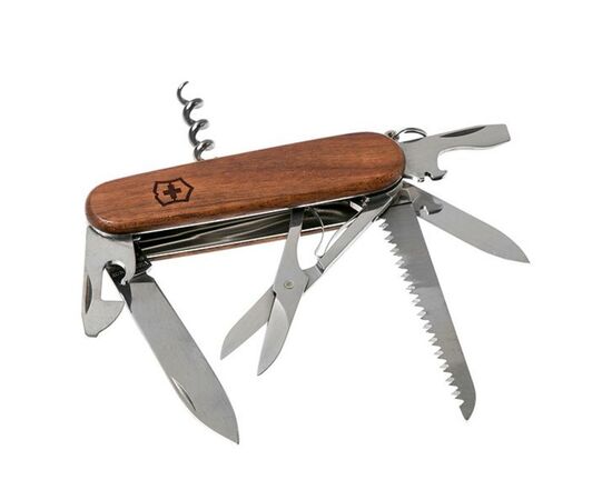 Нож Victorinox Huntsman Wood, орех (1.3711.63), изображение 2 Нож Victorinox Huntsman Wood, орех (1.3711.63), изображение 2