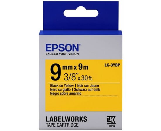 Стрічка для принтера етикеток Epson LK3YBP (C53S653002) Стрічка для принтера етикеток Epson LK3YBP (C53S653002)