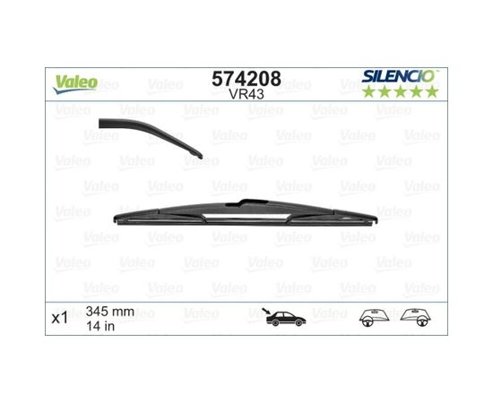 Щетка стеклоочистителя Valeo 574208