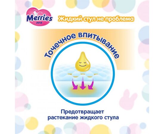 Подгузник Merries для детей S 4-8 кг 24 шт (555016), изображение 5 Подгузник Merries для детей S 4-8 кг 24 шт (555016), изображение 5