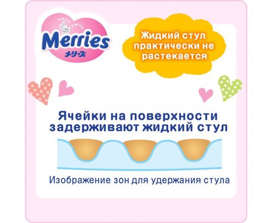 Подгузник Merries для детей XL 12-20 кг 44 шт (543933), изображение 7 Подгузник Merries для детей XL 12-20 кг 44 шт (543933), изображение 7