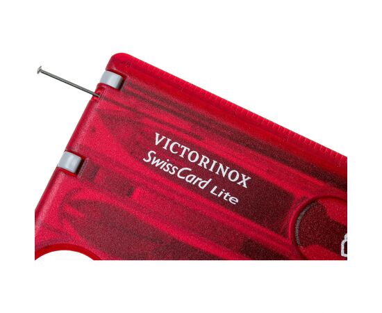 Нож Victorinox SwissCard Lite Transparent Red (0.7300.T), изображение 3