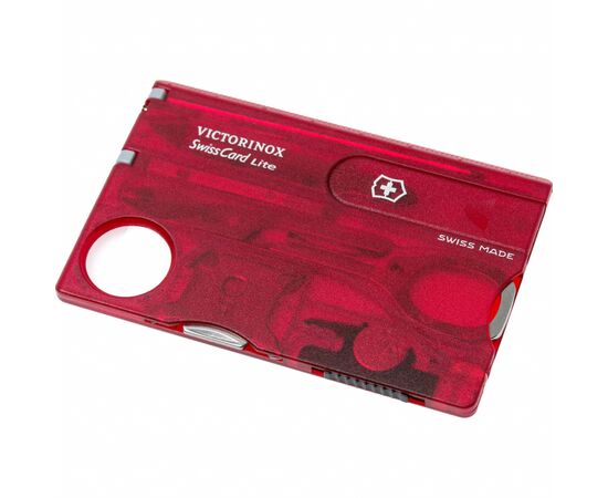 Нож Victorinox SwissCard Lite Transparent Red (0.7300.T), изображение 6
