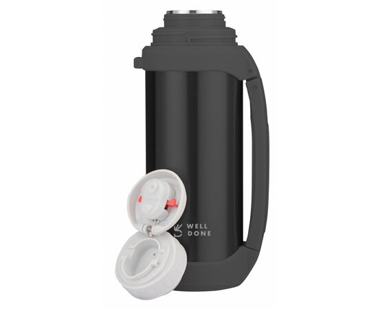Термос Well Done 1,0 л Black (WD-7031B), изображение 2 Термос Well Done 1,0 л Black (WD-7031B), изображение 2