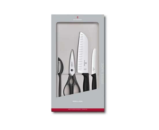 Набор ножей Victorinox SwissClassic Kitchen Set 4 шт Black (6.7133.4G)