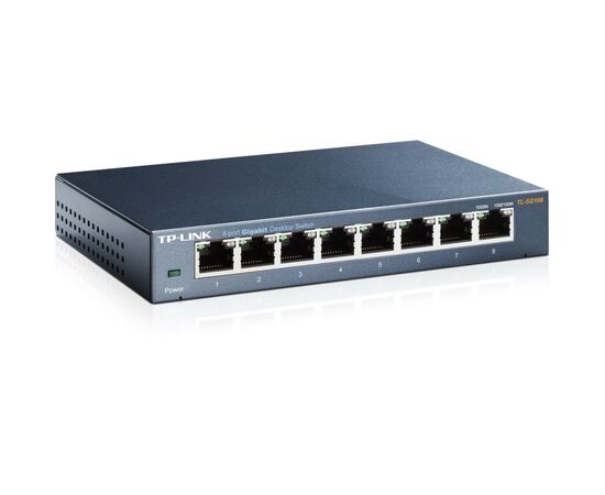 Коммутатор сетевой TP-Link TL-SG108, изображение 2 Коммутатор сетевой TP-Link TL-SG108, изображение 2
