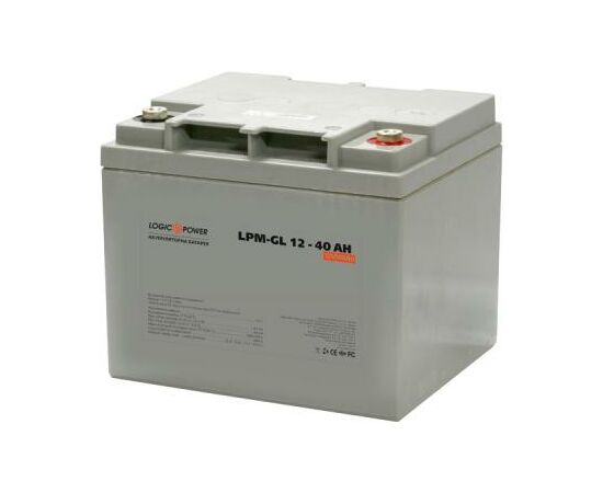 Батарея к ИБП LogicPower LPM-GL 12В 40Ач (4154) Батарея к ИБП LogicPower LPM-GL 12В 40Ач (4154)