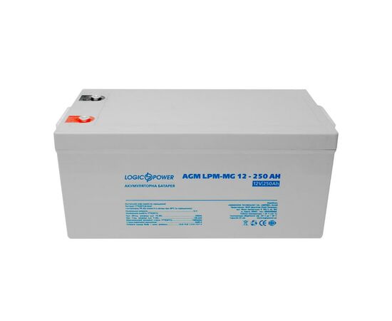 Батарея к ИБП LogicPower LPM MG 12В 250 Ач (4198), изображение 2 Батарея к ИБП LogicPower LPM MG 12В 250 Ач (4198), изображение 2