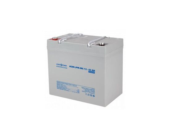 Батарея к ИБП LogicPower LPM MG 12В 45Ач (6559), изображение 3 Батарея к ИБП LogicPower LPM MG 12В 45Ач (6559), изображение 3