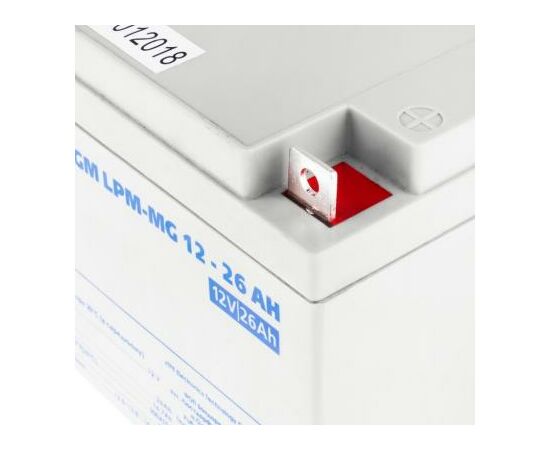 Батарея к ИБП LogicPower LPM MG 12В 26Ач (6557), изображение 3 Батарея к ИБП LogicPower LPM MG 12В 26Ач (6557), изображение 3