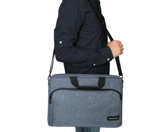 Сумка для ноутбука Grand-X 15.6'' SB-139 Grey (SB-139J), изображение 9 Сумка для ноутбука Grand-X 15.6'' SB-139 Grey (SB-139J), изображение 9