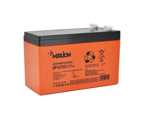 Батарея до ДБЖ Merlion 12V-7.2Ah PREMIUM (GP1272F2PREMIUM)