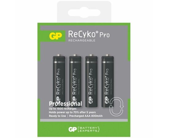 Акумулятор Gp AAA 85AAAHCBE-2GBE4 ReCyko+Pro Professional 850 mAh * 4 (85AAAHCBE / 4891199089213)