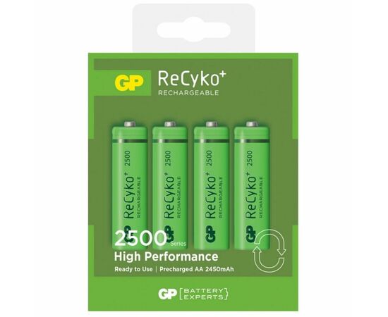 Акумулятор Gp AA 250AAHCE-2GBE4 ReCyko+ 2500 mAh *4 (NiMn) (250AAHCE / 4891199069918)