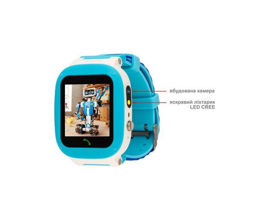 Смарт-часы Amigo GO004 Splashproof Camera+LED Blue, изображение 3 Смарт-часы Amigo GO004 Splashproof Camera+LED Blue, изображение 3