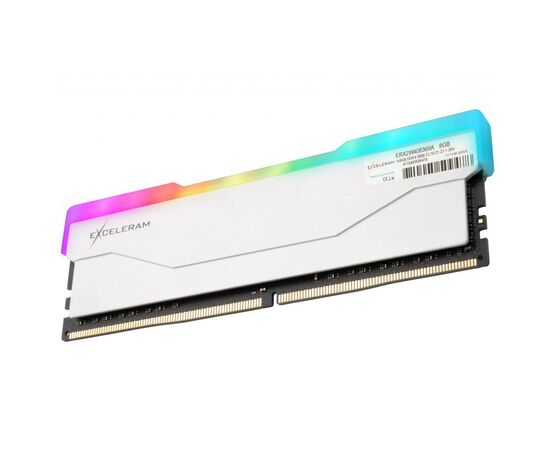 Модуль пам'яті для комп'ютера DDR4 8GB 3600 MHz RGB X2 Series White eXceleram (ERX2W408369A), зображення 2 Модуль пам'яті для комп'ютера DDR4 8GB 3600 MHz RGB X2 Series White eXceleram (ERX2W408369A), зображення 2