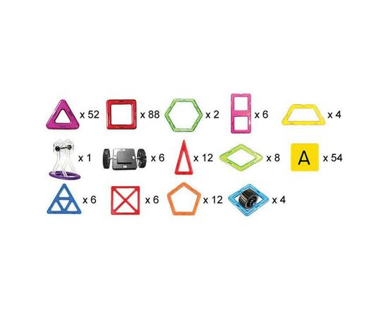 Конструктор Магнікон 268 деталей Plastic box (MK-268), изображение 8 Конструктор Магнікон 268 деталей Plastic box (MK-268), изображение 8