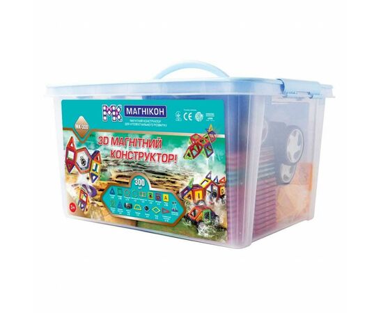 Конструктор Магнікон 300 деталей Plastic box (MK-300)